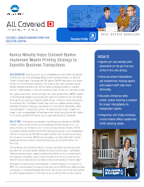Coldwell Banker Cover, Konica-Minolta, Uni-Copy Technologies, Konica Minolta, Lexmark, Toshiba, Copystar, KIP, LA, MS