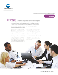 ECM Overview Brochure Cover, Konica-Minolta, Uni-Copy Technologies, Konica Minolta, Lexmark, Toshiba, Copystar, KIP, LA, MS