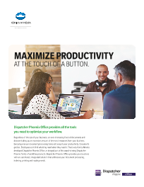 KM Maximize Productivity Cover, Konica-Minolta, Uni-Copy Technologies, Konica Minolta, Lexmark, Toshiba, Copystar, KIP, LA, MS