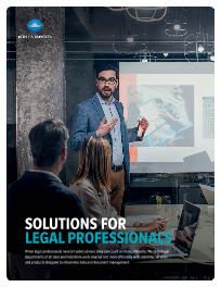 KM Solutions For Legal Professionals Cover, Konica-Minolta, Uni-Copy Technologies, Konica Minolta, Lexmark, Toshiba, Copystar, KIP, LA, MS