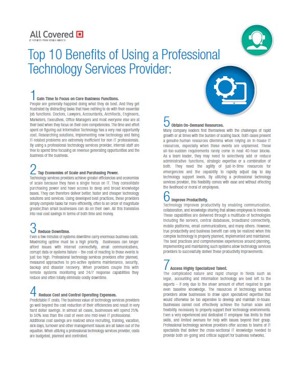 All Covered Outsourcing It Cover, Konica-Minolta, Uni-Copy Technologies, Konica Minolta, Lexmark, Toshiba, Copystar, KIP, LA, MS